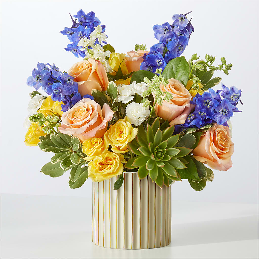 Cobalt Reverie Bouquet – A La Rose, Rock Hill SC