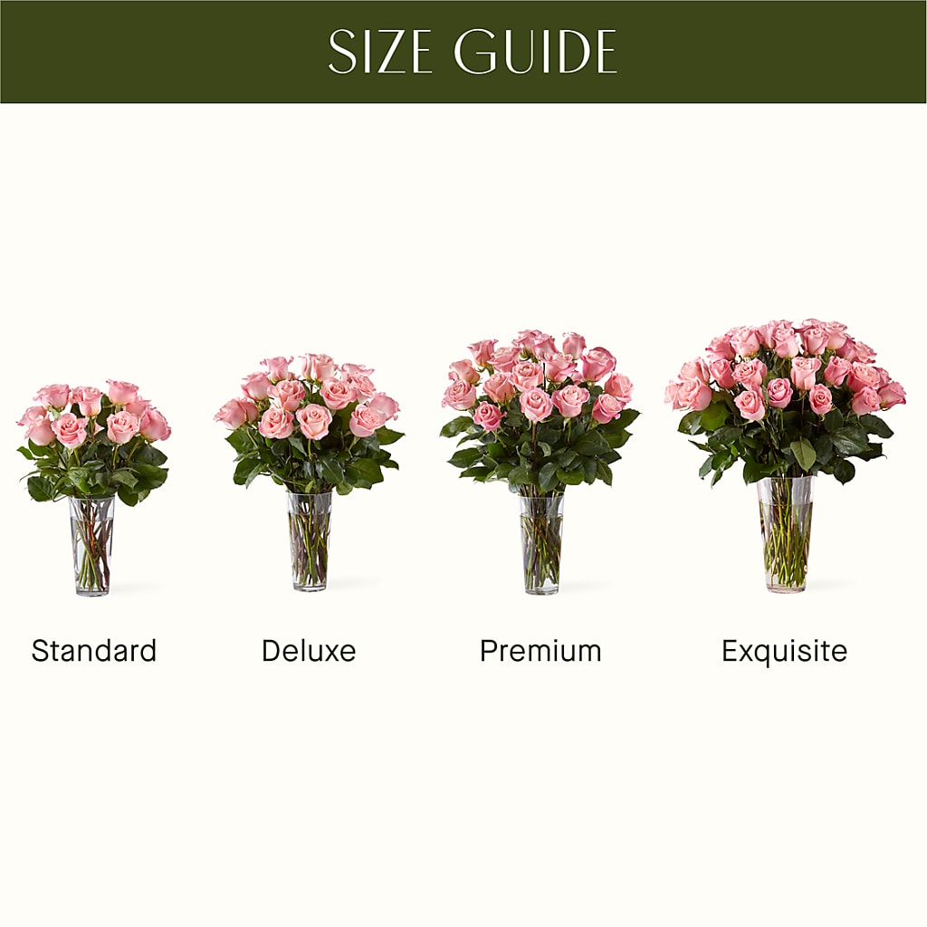 Long Stem Pink Rose Bouquet – A La Rose, Rock Hill SC