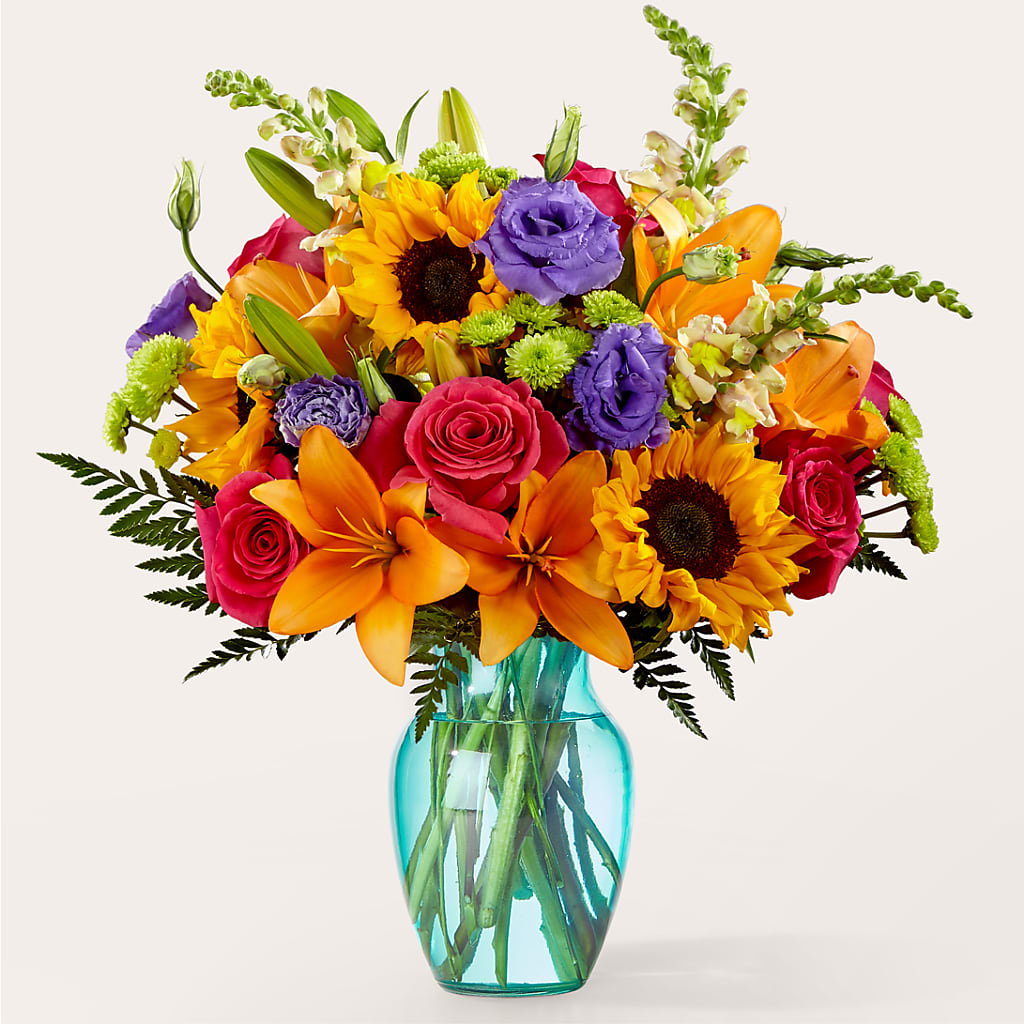 Double Rainbow Bouquet – A La Rose, Rock Hill SC