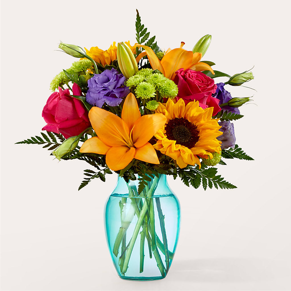 Double Rainbow Bouquet – A La Rose, Rock Hill SC