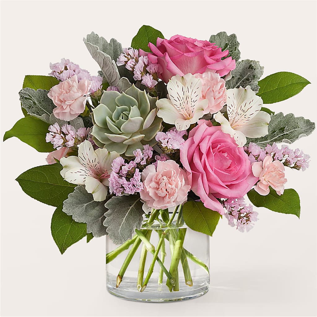 Dusty Rose Bouquet – A La Rose, Rock Hill SC