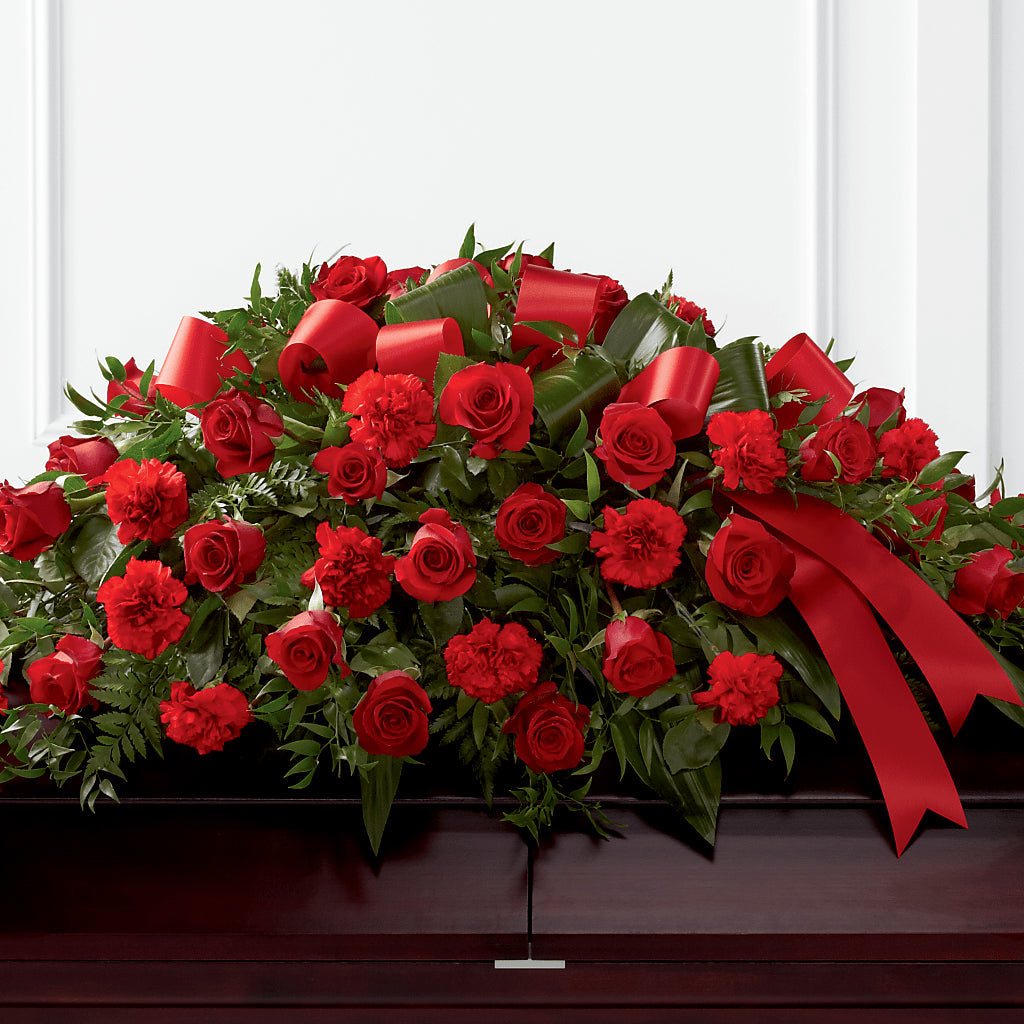 Tribute of Life Casket Spray – A La Rose, Rock Hill SC