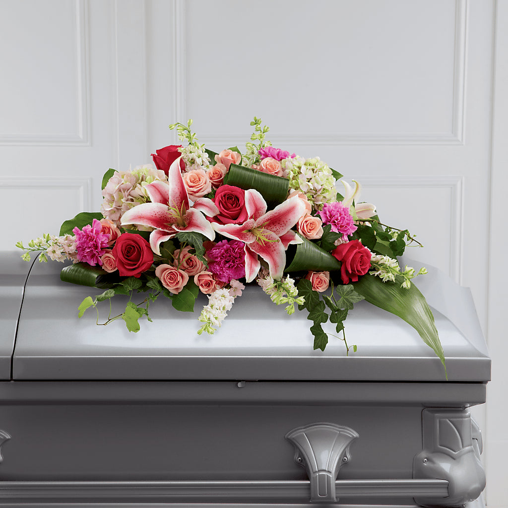 Splendid Grace Casket Spray – A La Rose, Rock Hill SC