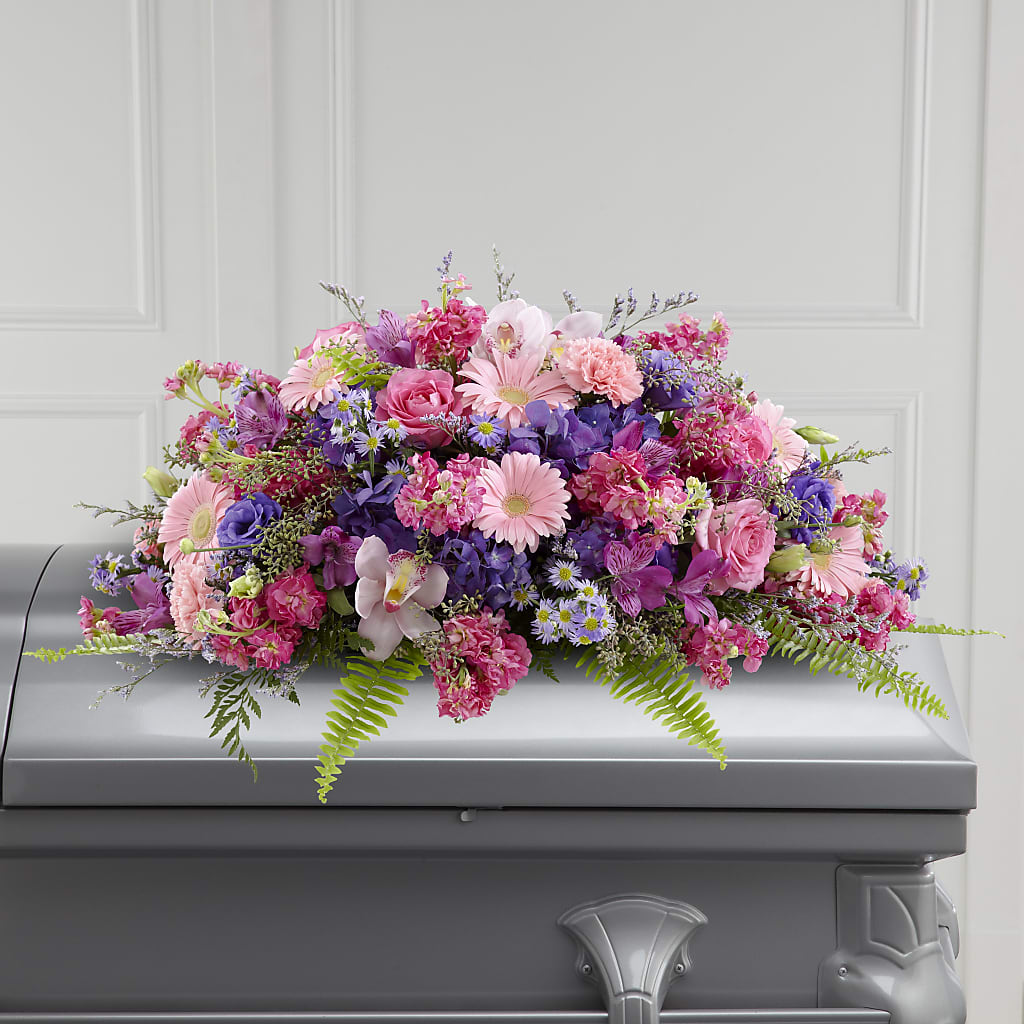 Glorious Garden Casket Spray – A La Rose, Rock Hill SC
