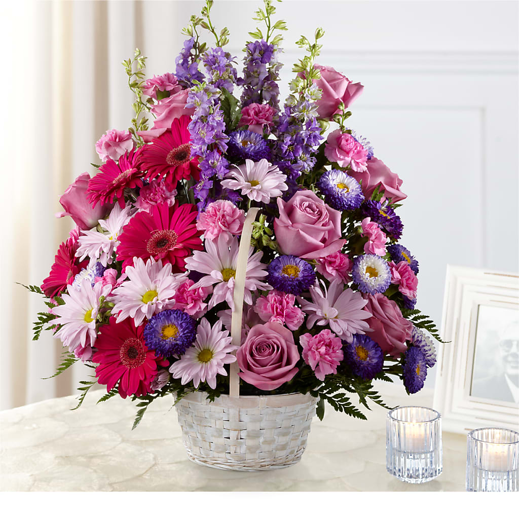 Pastel Peace Basket – A La Rose, Rock Hill SC
