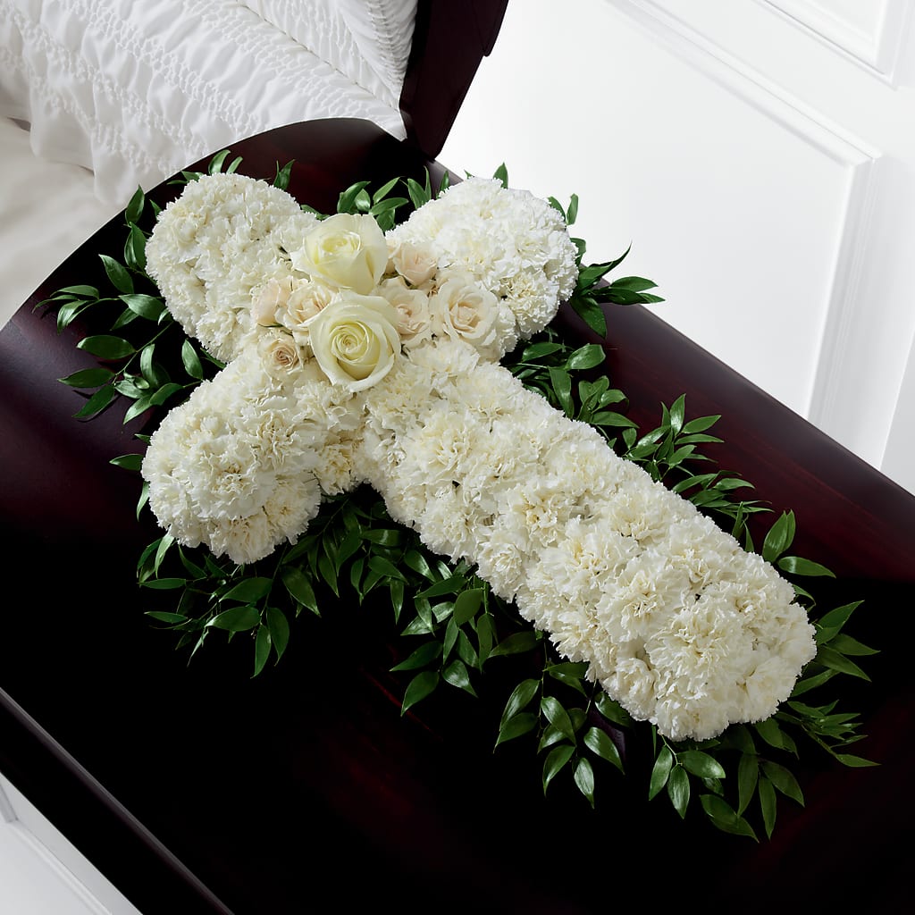 Peaceful Memories Casket Spray (Standard) – A La Rose, Rock Hill SC