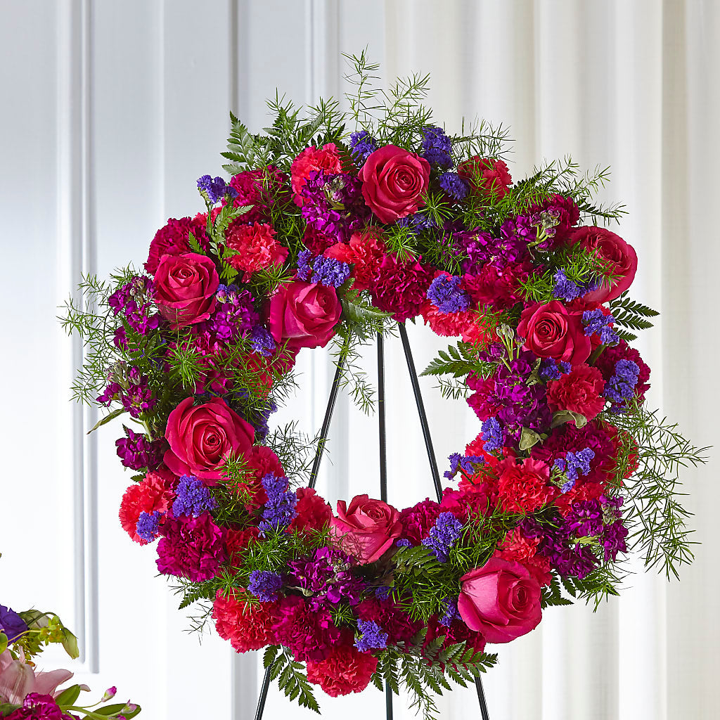 Calming Colors Wreath – A La Rose, Rock Hill SC