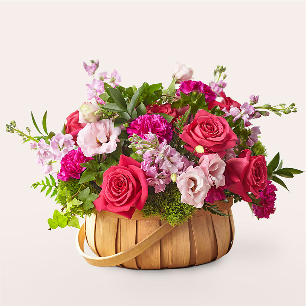 Radiance in Bloom Basket – A La Rose, Rock Hill SC