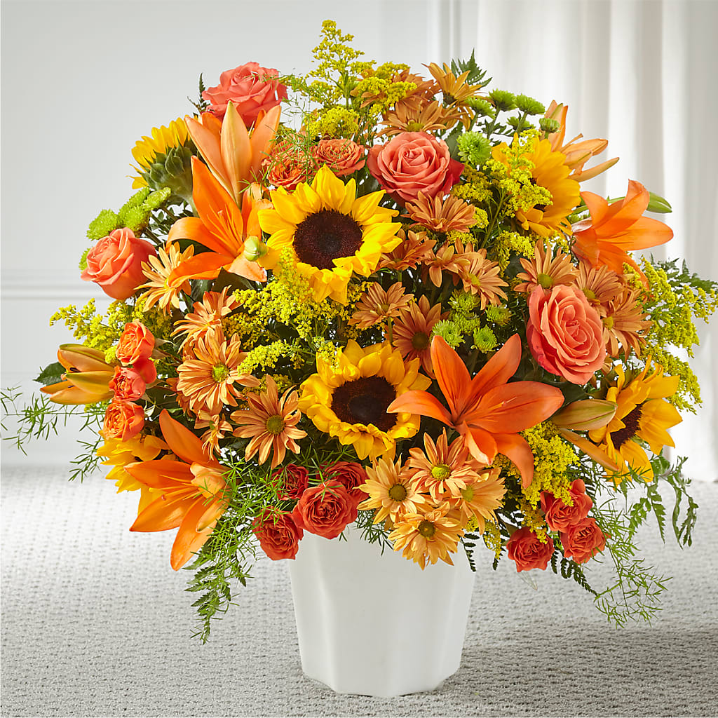 Harvest Thoughts Floor Basket – A La Rose, Rock Hill SC
