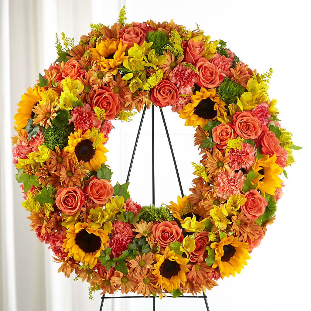 Autumnal Memories Wreath (Standard) – A La Rose, Rock Hill SC