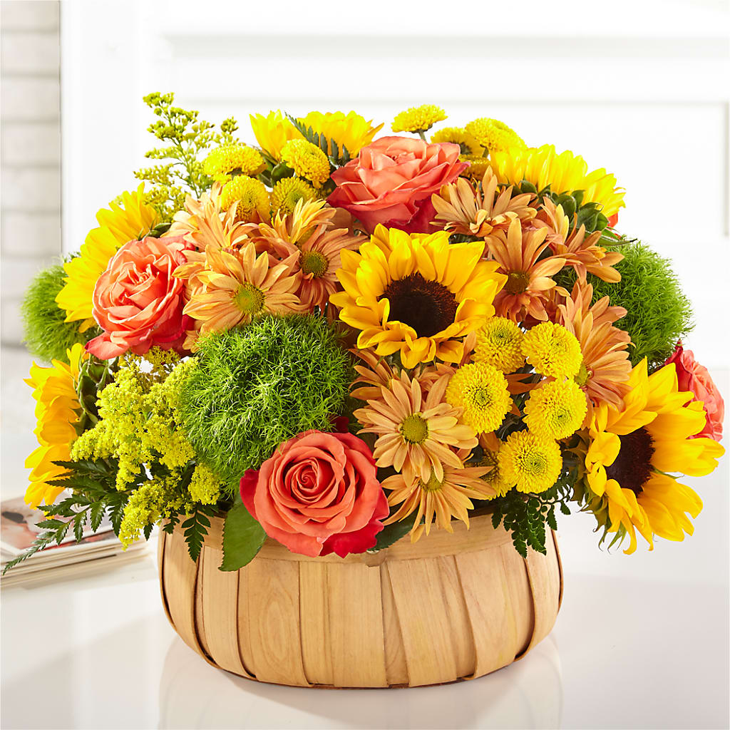 Harvest Sunflower Basket – A La Rose, Rock Hill SC