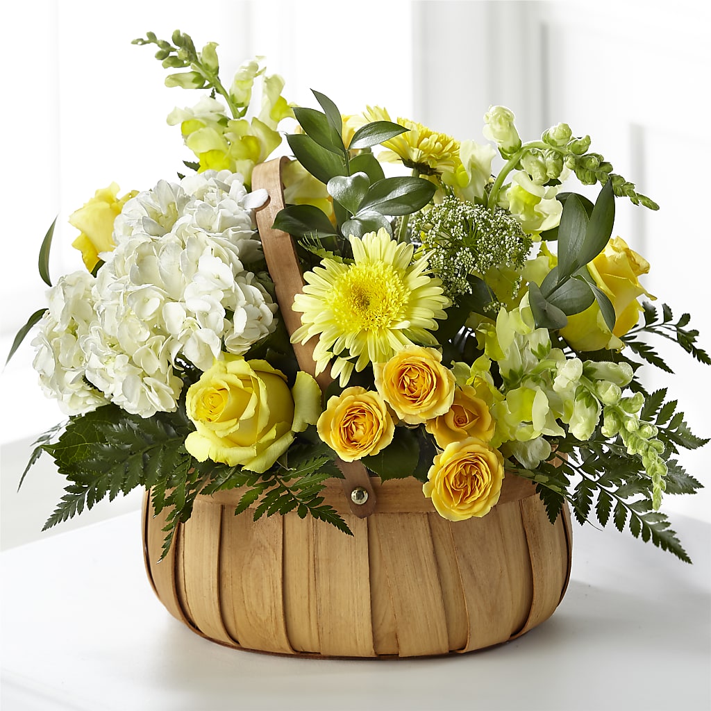 Rustic Remembrance Basket – A La Rose, Rock Hill SC