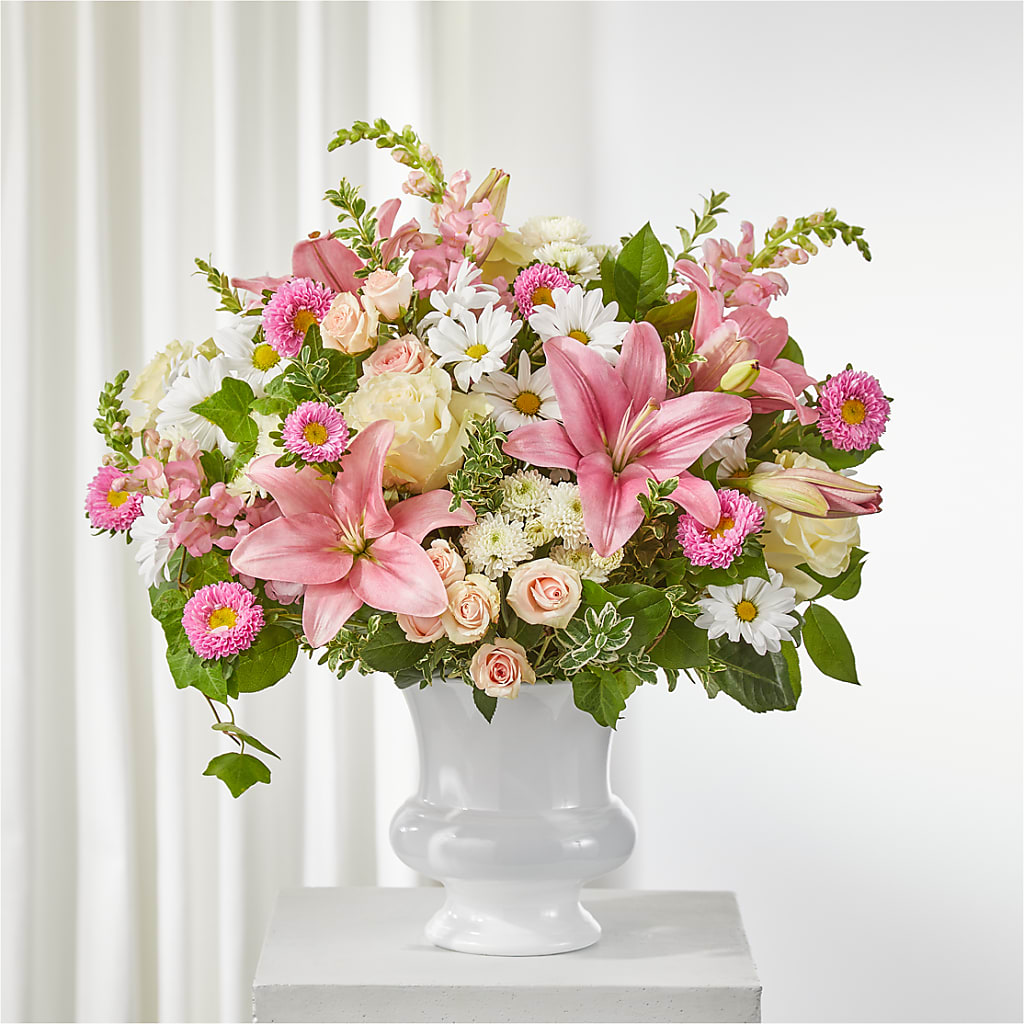 Empathetic Blooms Urn Arrangement – A La Rose, Rock Hill SC