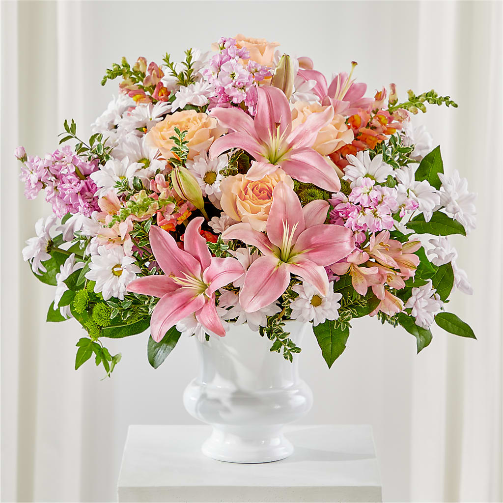Heartfelt Gesture Urn Arrangement – A La Rose, Rock Hill SC
