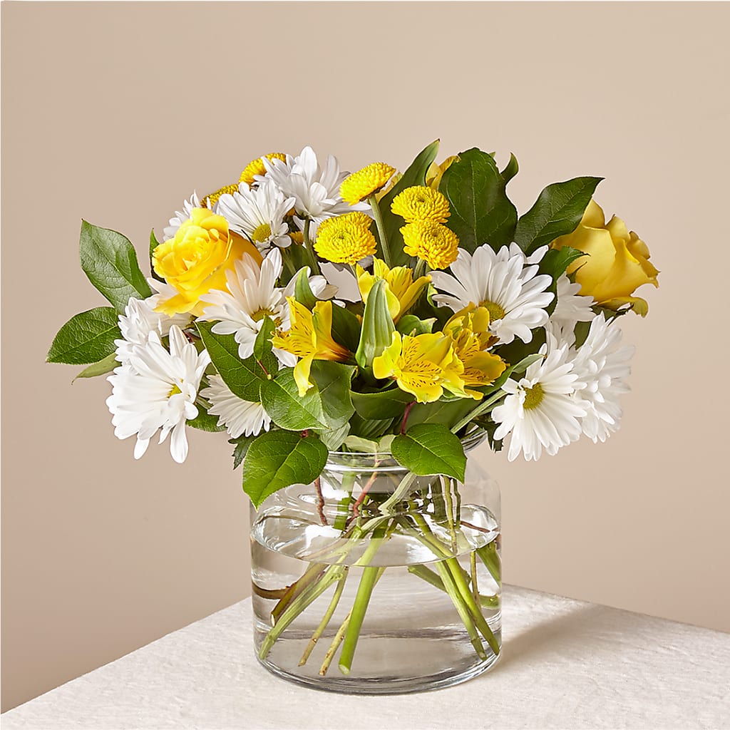Sunny Sentiments Bouquet – A La Rose, Rock Hill SC