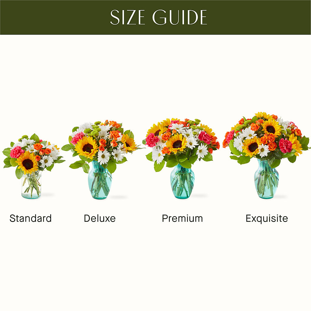 Sun-drenched Blooms Bouquet – A La Rose, Rock Hill SC