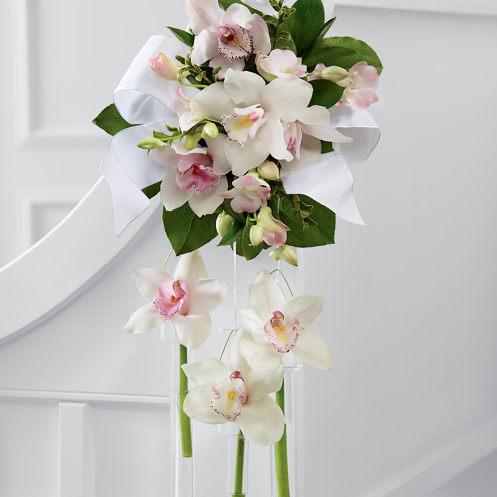 Perfect Entrance Pew Arrangement – A La Rose, Rock Hill SC