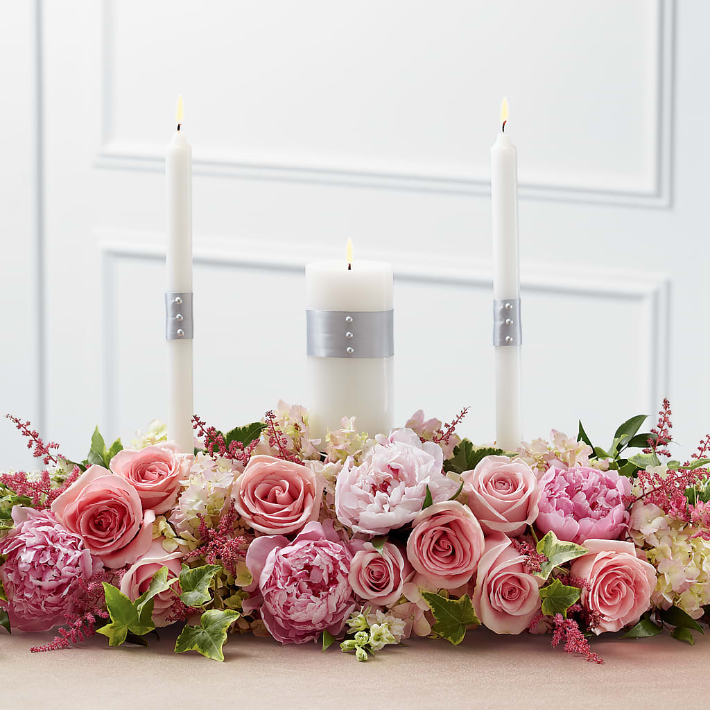 Worldwide Romance Unity Candle Arrangement – A La Rose, Rock Hill SC
