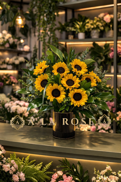 Golden Sunshine Bouquet –  A La Rose, Rock Hill SC