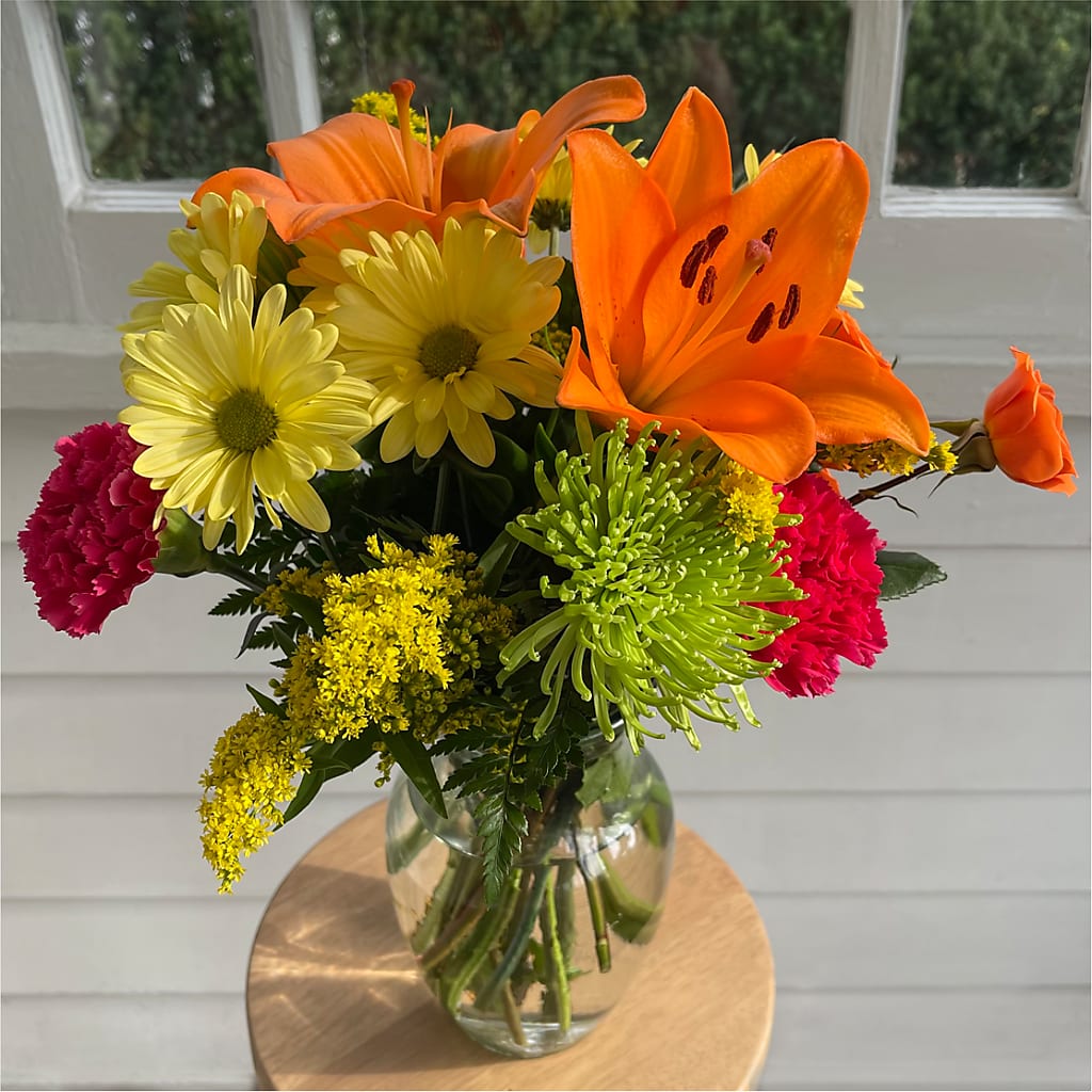 Bold & Bright – A Florist Original –  A La Rose, Rock Hill SC