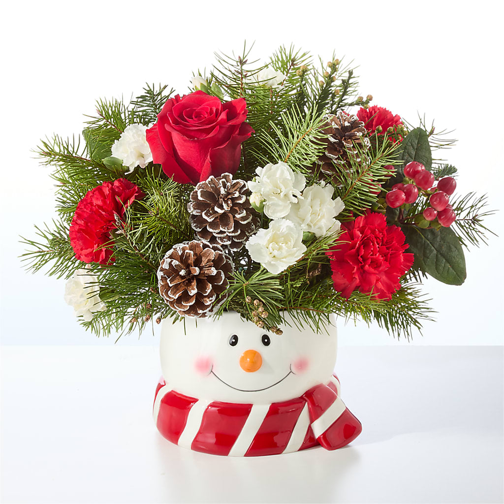 Jolly Snowman Bouquet –  A La Rose, Rock Hill SC