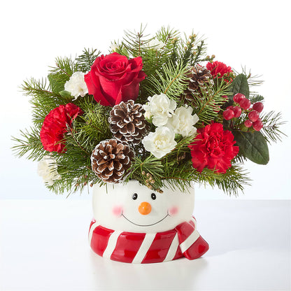 Jolly Snowman Bouquet –  A La Rose, Rock Hill SC