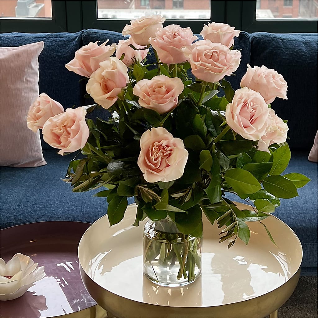 Long Stem Pink Rose Bouquet –  A La Rose, Rock Hill SC