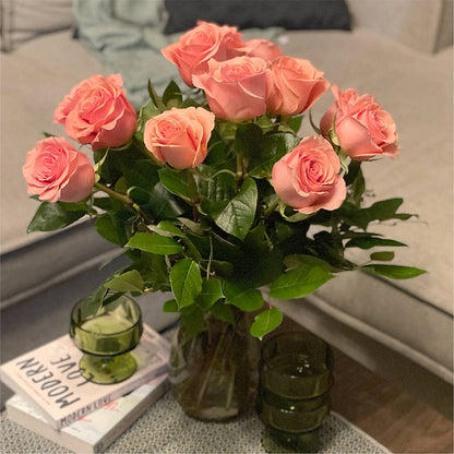 Long Stem Pink Rose Bouquet –  A La Rose, Rock Hill SC