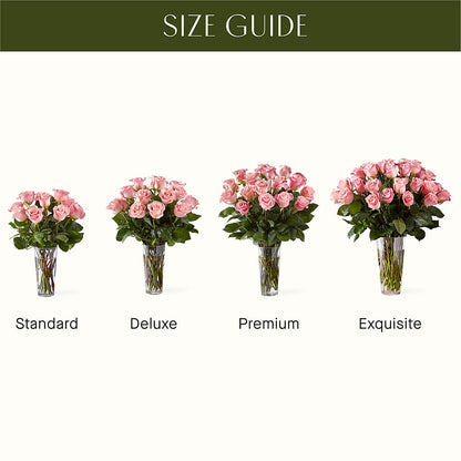 Long Stem Pink Rose Bouquet –  A La Rose, Rock Hill SC