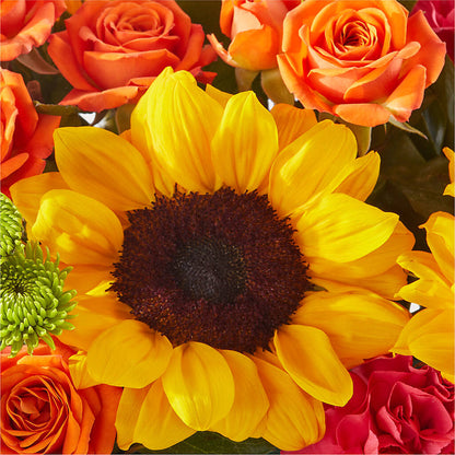 Sun-drenched Blooms Box Bouquet –  A La Rose, Rock Hill SC