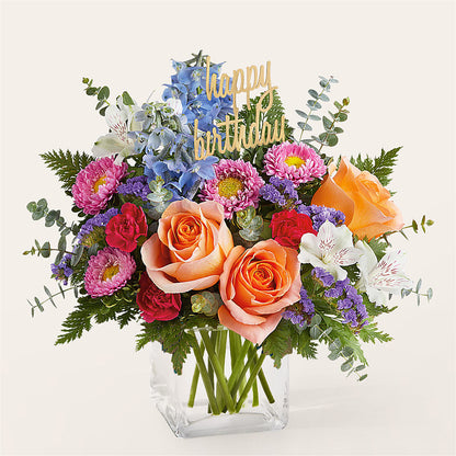 Birthday Bash Bouquet –  A La Rose, Rock Hill SC