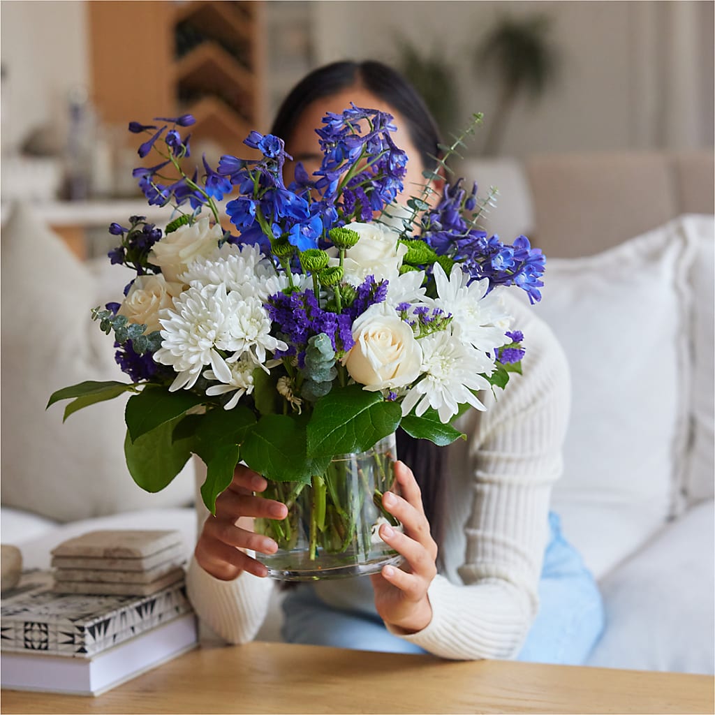 Cerulean Waves Bouquet –  A La Rose, Rock Hill SC
