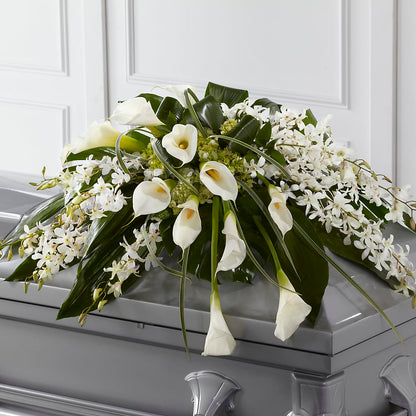 Angel Wings Casket Spray –  A La Rose, Rock Hill SC