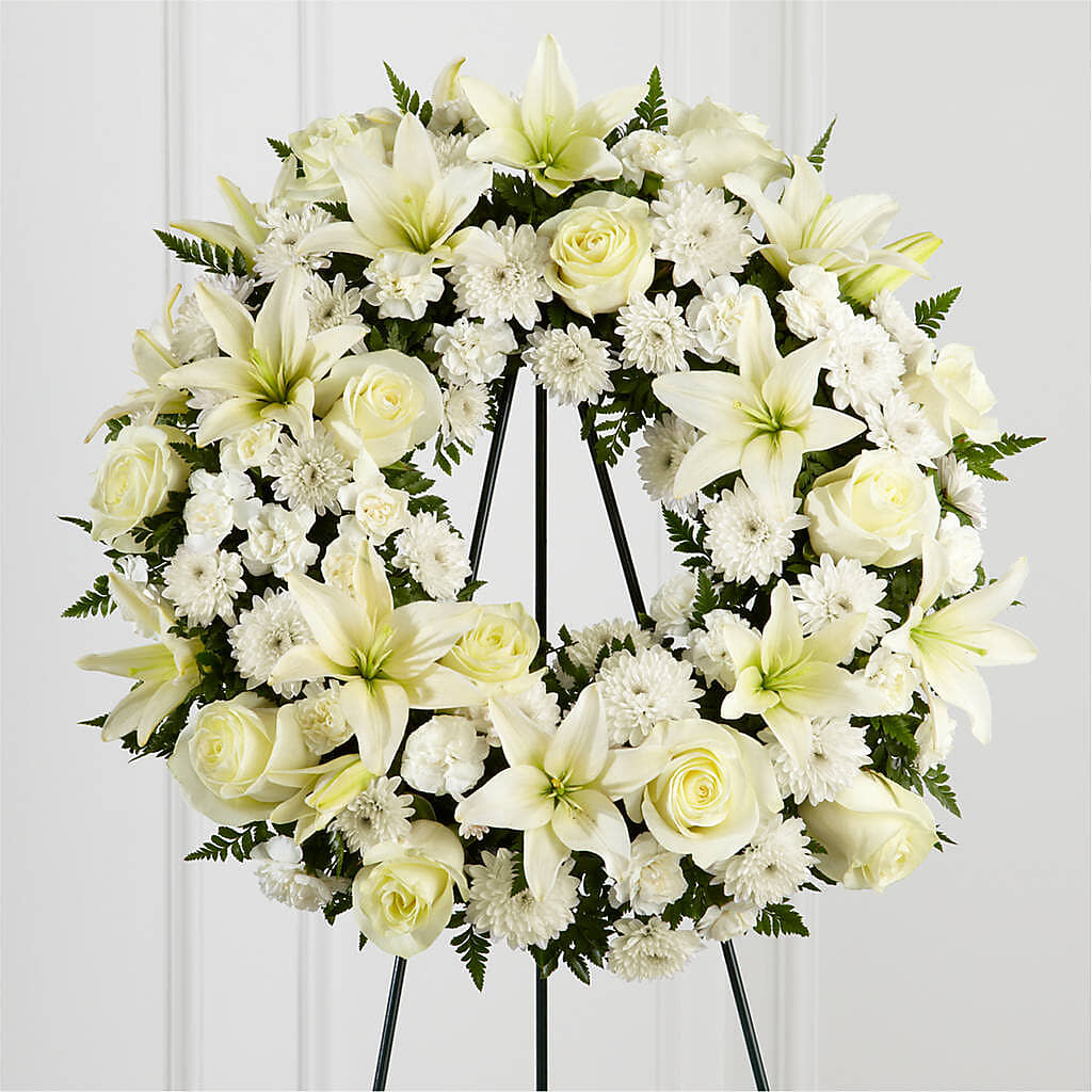 Treasured Tribute Wreath –  A La Rose, Rock Hill SC