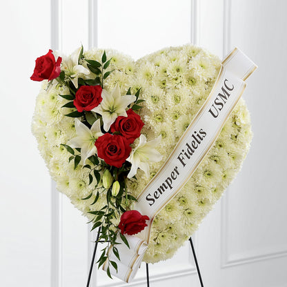 Heartfelt Hero Standing Heart –  A La Rose, Rock Hill SC