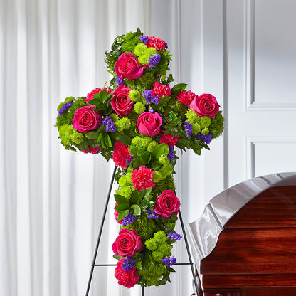 Tribute Rose Floral Cross –  A La Rose, Rock Hill SC