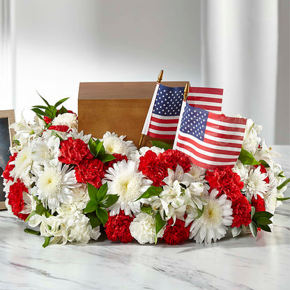 Spirit of Patriotism Cremation Adornment –  A La Rose, Rock Hill SC