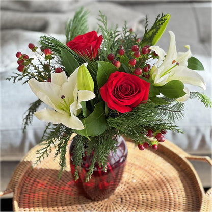 Evergreen Delight Bouquet –  A La Rose, Rock Hill SC