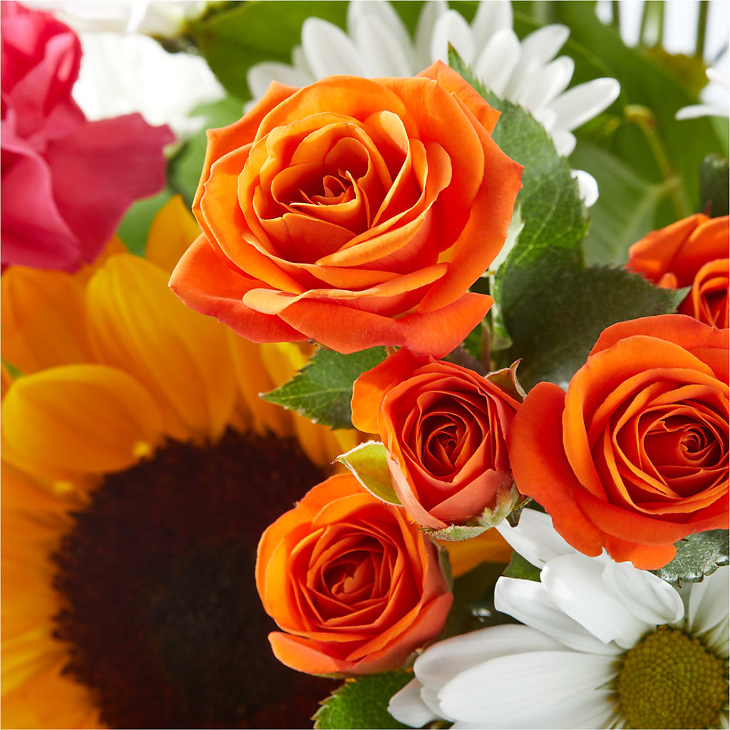 Sun-drenched Blooms Bouquet –  A La Rose, Rock Hill SC