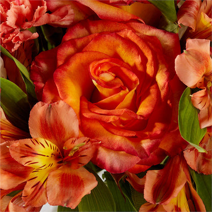 Apricot Glow Bouquet –  A La Rose, Rock Hill SC