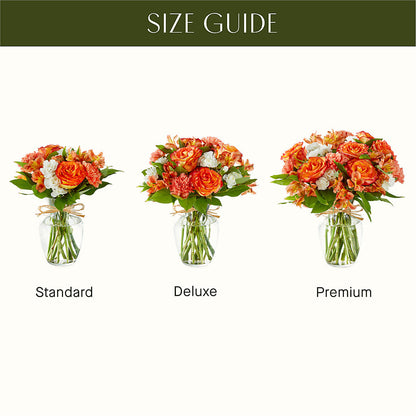 Apricot Glow Bouquet –  A La Rose, Rock Hill SC