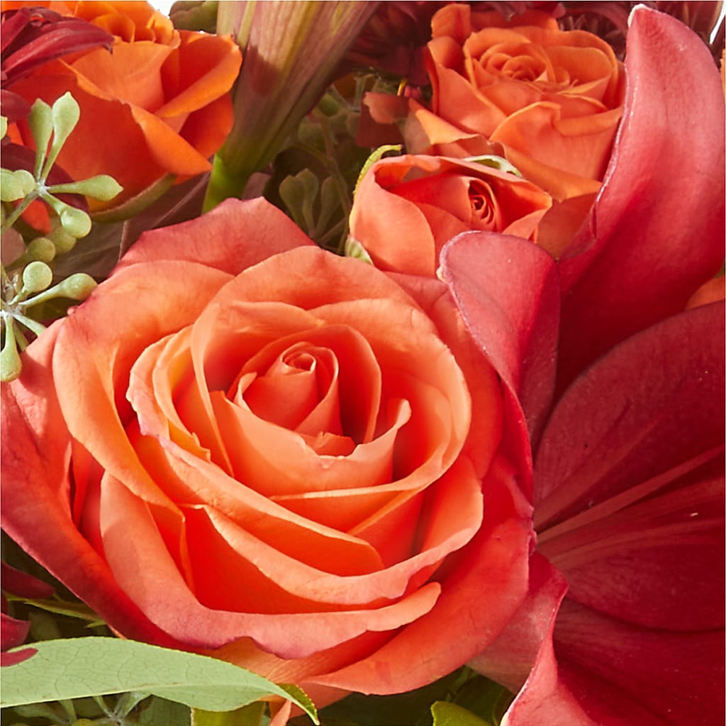Crimson Leaves Bouquet –  A La Rose, Rock Hill SC