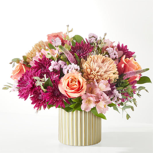 Berry Cobbler Bouquet with Ivory Vase –  A La Rose, Rock Hill SC