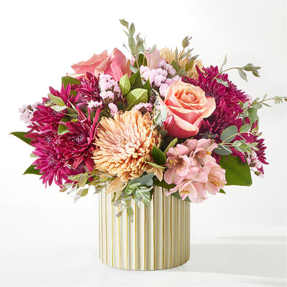 Berry Cobbler Bouquet with Ivory Vase –  A La Rose, Rock Hill SC