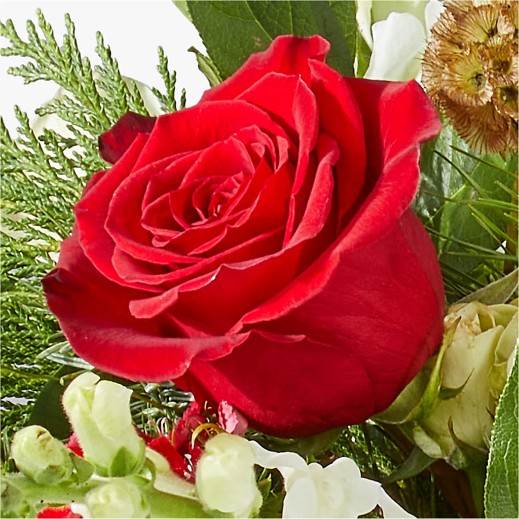 Deck the Halls Bouquet –  A La Rose, Rock Hill SC