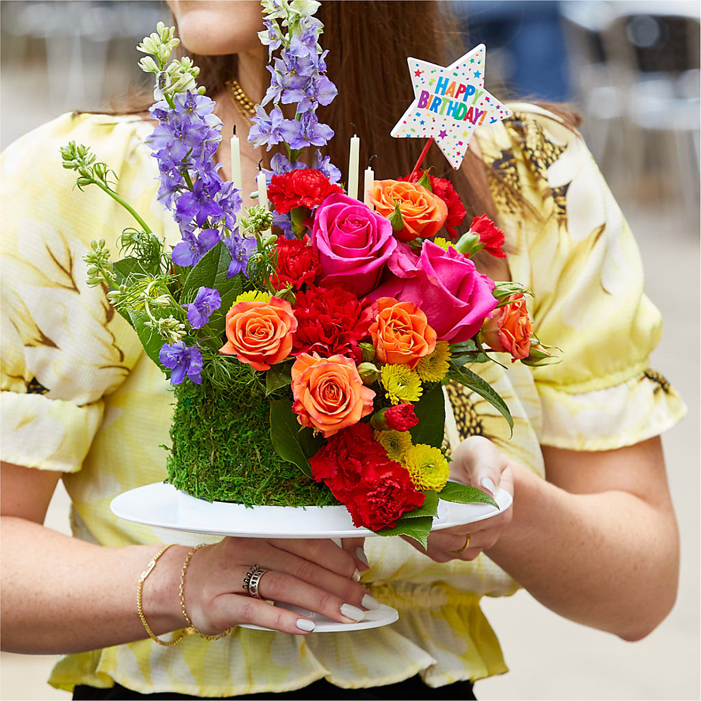 Best Year Yet Floral Cake –  A La Rose, Rock Hill SC