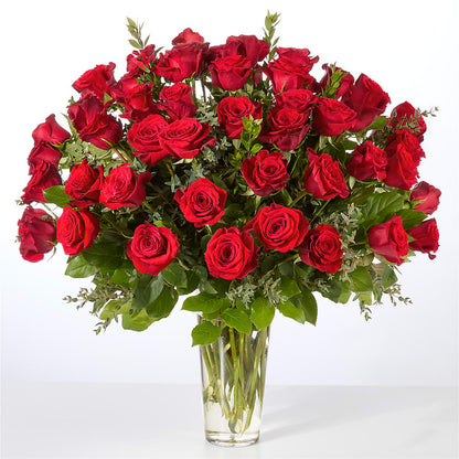 Forever Yours Fifty Stem Red Rose Bouquet –  A La Rose, Rock Hill SC